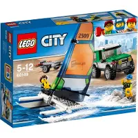 LEGO - City, Véhicule tout-terrain avec catamaran ; 60149