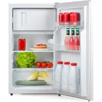 Primo PR144FR Réfrigérateur table top avec congélateur - Capacité 80 litres - Blanc - - Réfrigérateur table top indépendant - Réfrigérateur avec congélateur