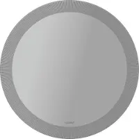 Duravit Happy D.2 Plus Miroirs ronds avec éclairage, version capteur, 700x700x47mm, blanc mat, HP7480S00000000