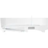 Hansgrohe Xuniva Evo E Aufsatzwaschtisch 400/400 ohne Hahnloch und Überlauf, Weiß
