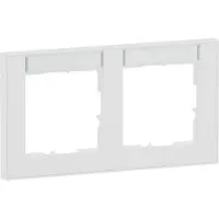 Legrand SEANO+, double, cadre horizontal, champ d'inscription, ultra blanc, 1 pièce.