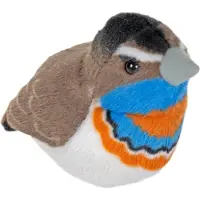 Wild republic Gorge bleue 17 cm Oiseau avec voix Peluche