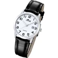 Lotus Watches Montre Lotus femme 18240/1 bracelet cuir noir date