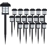 Monzana Lot de 18x lampes solaires LED
