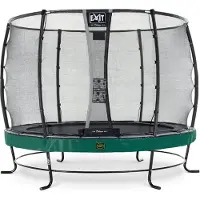 Exit Elegant Premium Trampoline ø305cm – avec Filet de sécurité – Rond – Vert