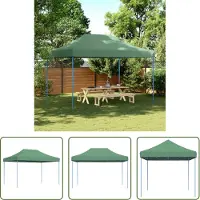 The Living Store Tente de réception pliable Pop-Up Vert 410x279x315 cm