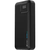 XLayer Powerbank 20 000 mAh avec deux câbles intégrés PD 20W Black (20000 mAh, 20 W, 74 Wh), Chargeur de secours, Noir