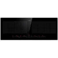 Klarstein Plaque Induction en Céramique de 7200W, Plaque de Cuisson Electrique à Induction, Plaque Induction 4 Feux, Tables de Cuisson, Plaques chauffantes Flex Zone, Rechaud Electrique Cuisine