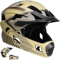 Crazy Safety Casque de vélo intégral pour enfants 6-12 | Sand | | EN1078