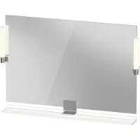 Duravit Sivida miroir, chrome, 1050x36x650mm, éclairage à poser, interrupteur à détecteur, raccordement au réseau, SV7423010220000