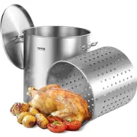 Vevor Marmite en Acier Inoxydable 60,5 L avec Panier