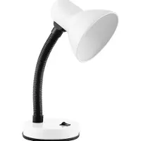ORNO Lampe de bureau blanche et noire 40W Fupi