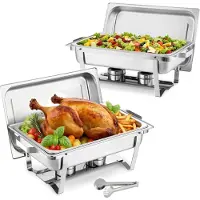 Vevor Chauffe-Plat Rectangulaire 2PCs 8,6 L