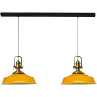Bamyum Asletl Pendelleuchte Gelb x2 Flamme (E27)