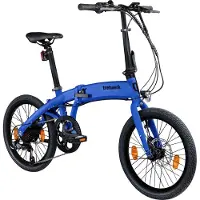 Tretwerk Akimbo Plus E Bike, vélo électrique pliable 20 pouces, batterie 360 Wh, taille 155 - 190 cm, bleu