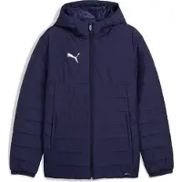 Puma Veste d’hiver 'TeamAdditions' bleu foncé / blanc