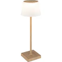 Globo Lighting Gregoir LED Lampe de table 4W CCT IP44 aspect bois foncé, métal 38cm 58434K (310 lm)