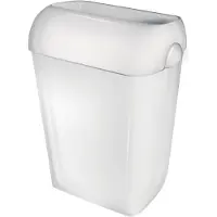 Plastiqline Poubelle - 43 L - plastique - blanche - poubelle
