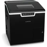 Klarstein machine à glaçons Icefestival Bullet - 20 kg/24 h, 400 W, glaçons et glace pilée, réservoir 3 L, panneau LED, auto-nettoyage, pour bars, événements, maison, noir