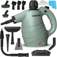 LUMAN Nettoyeur vapeur portatif - - Nettoyeur vapeur à main - 16 en 1 - Détachant - 1050 Watts - 450 ML - Vert