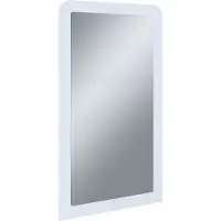 VCM Miroir mural en bois | Convient pour salle de bain ou couloir | Dimensions: H. 90 x W. 50 x D. 2 cm | Miroir mural avec étagère - Balia