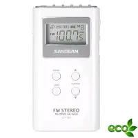 Sangean Dt-120 Portable Radio Blanc One Size / EU Plug 220V