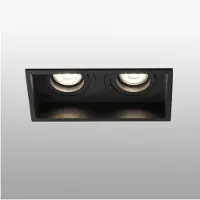 Faro Downlight HYDE 2 flammes GU10 noir