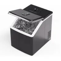 Klarstein Machine à Glaçons - Acier Inoxydable, 13kg/24h, Glaçons Transparents, Écran Tactile, Faible Consommation, Idéale pour Fêtes & Garden Parties