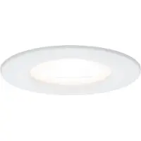 Paulmann Ensemble de spots encastrables Premium Nova, ronds, dimmables, LED, 3 x 7W, 230V, culot GU10, diamètre 51mm, finition blanche mate/aluminium zinc