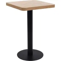 Prolenta Maison Exclusive - Table de bistrot marron clair 50 x 50 cm en MDF