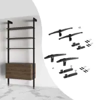 Emuca Kit De Support Zéro Pour étagères En Bois Et Modules