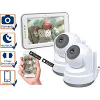 Elro Moniteur Pour Bébé Moniteur Pour Bébé Hd Spacieux Avec Écran Tactile De 12,7 Cm Et Application - Avec Moniteur Pour Bébé Supplémentaire (Bc3000-2)