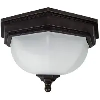 ELSTEAD Plafonnier d'extérieur Bronze ancien E27 40W Fairford