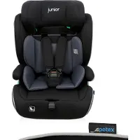Petex Siège auto pour enfants, norme i-Size ECE R129 pour enfants de 76 à 150 cm, siège auto pour enfants réglable en hauteur, noir |Supreme Plus de
