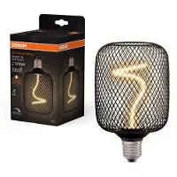 Ledvance Ampoule led déco, cylindre noir E27, 130lm , blanc chaud, dimmable,