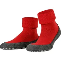 Falke Pantoufle gris foncé / rouge