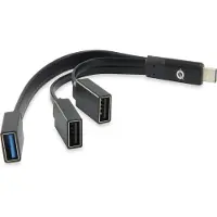 Conceptronic HUBBIES01B - Concentrateur (hub) - 1 x SuperSpeed USB 3.0 + 2 x USB 2.0 - de bureau