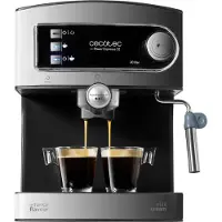 Cecotec Machine à café Express Power Espresso 20 Barista Pro. 2 Thermoblocks, 20Bars, Manomètre, Mode Auto pour 1 et 2 Café(s)
