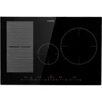 Klarstein Plaque Induction 7500W, Plaque de Cuisson Electrique à Induction, Plaque Induction Encastrées 4 Feux, Tables de Cuisson Encastrable, Contrôle Tactile, Rechaud Electrique pour la Cuisine