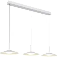 Globo Lighting Suspension blanche Lampone Conception à 3 lumières