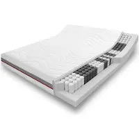 Sleezzze matelas ergonomique 7 zones à ressorts ensachés Sleezzz Premium 120 x 200 cm, hauteur 23 cm, degré de fermeté H2/H3