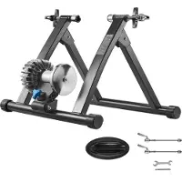 Vevor Vélo à roulettes Vélo pour roues de 660,4-736,6 mm / 700C, vélo pliable Vélo d'appartement avec attache rapide & support de roue avant, charge maximale 150 kg, vélo d'appartement