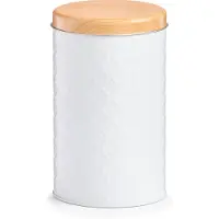 Zeller Récipient pour aliments en vrac SCANDI avec couvercle en bambou, 18 x 11 cm