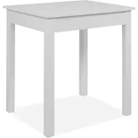 CALICOSY - Table à manger plateau rectangulaire L90 cm - ELIA