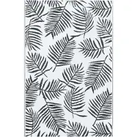 Syfax Tapis d'extérieur ARAKIL Blanc et noir 160x230 cm PP