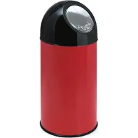Huismerk Collecteur de déchets PUSH, Poubelle, Rouge