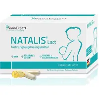 SanaExpert Natalis Lact, complément alimentaire pendant l'allaitement après la grossesse avec DHA, acide folique, lutéine, fenouil et fenugrec, préparation combinée, 90 gélules (1)