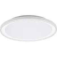 Osram ORBIS Pederson LED plafonnier avec anneau en plastique, blanc, 36W, 2600lm, 3000K, 830 blanc chaud amical, 550mm de diamètre, protection IP20, vis de montage et chevilles incluses