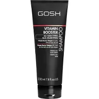 Gosh Shampooing Vitamin Booster 230 ml - Soin revitalisant au complexe vitaminé pour tous les types de cheveux, nettoyage en douceur pour des cheveux sains & brillants.