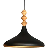 Bamyum Champion Pendelleuchte Holz Schwarz (E27)